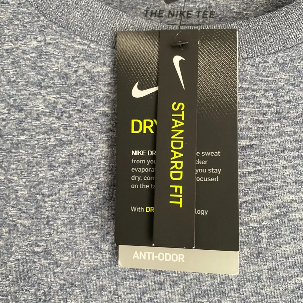 Nike Dri-Fit Blue Workout T-Shirt - Size Large NWT
